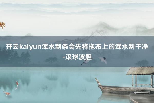 开云kaiyun浑水刮条会先将拖布上的浑水刮干净-滚球波胆