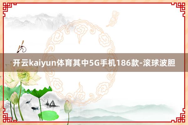 开云kaiyun体育其中5G手机186款-滚球波胆