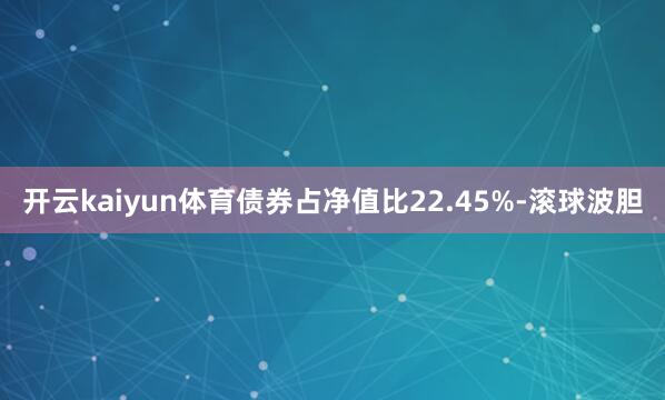 开云kaiyun体育债券占净值比22.45%-滚球波胆